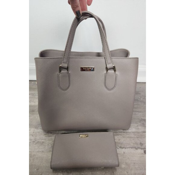 Kate Spade Laurel Way Reese Satchel & Wallet Set Beige